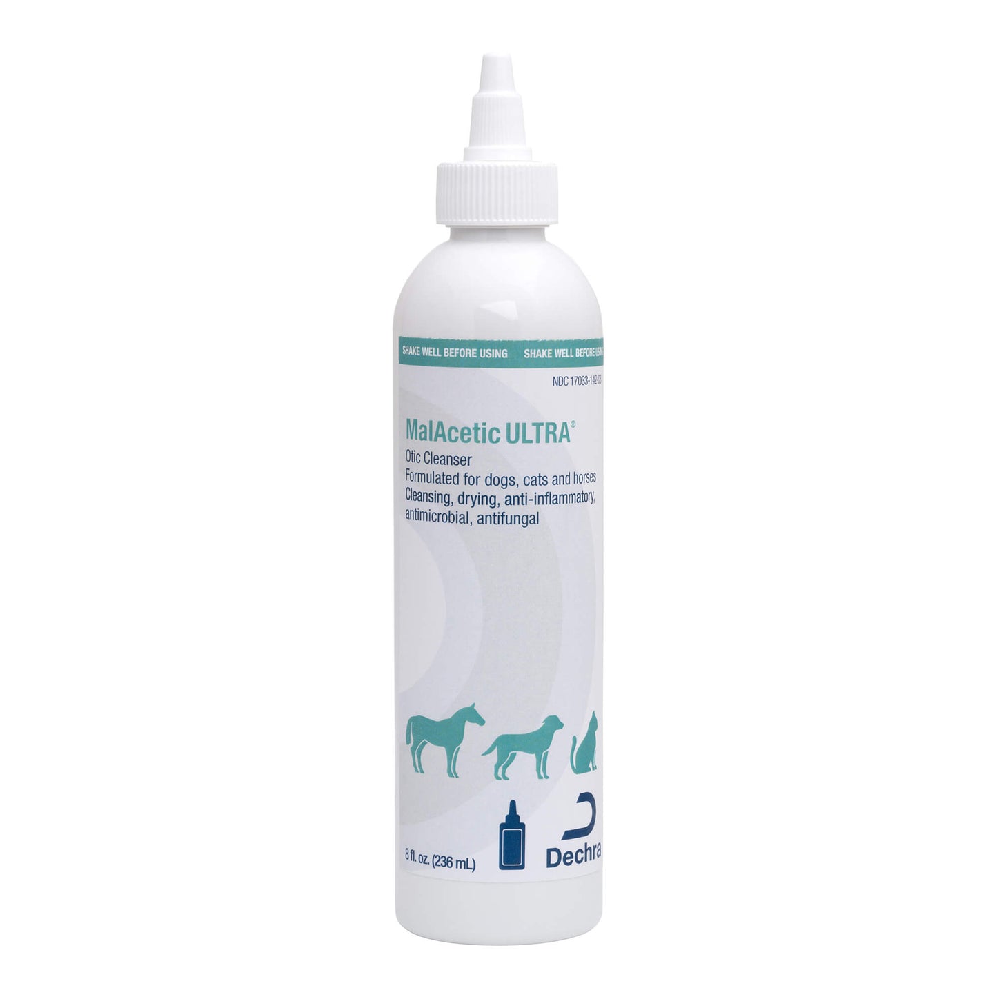 malacetic ultra otic cleanser for dogs, cats, and horses, 8 oz
