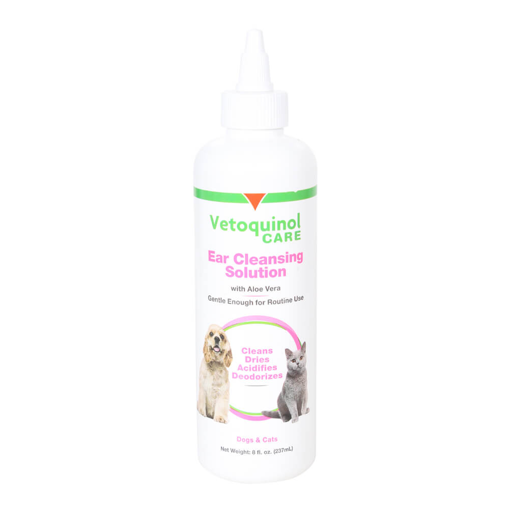 vetoquinol ear cleansing solution with aloe 8 oz