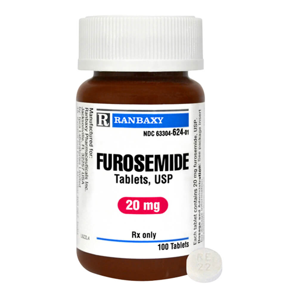 rx furosemide 20mg x 100 tablets
