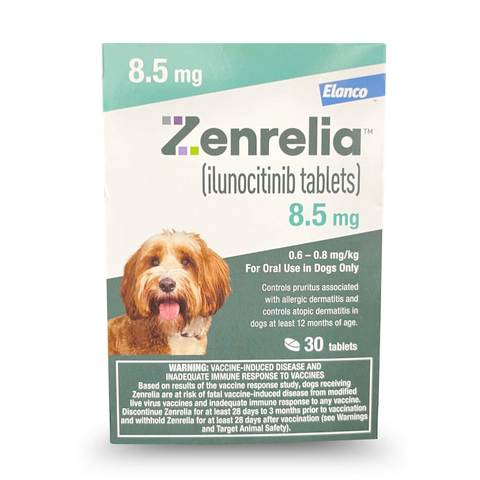 rx zenrelia 8.5mg tablets, green, 30ct, blister pack