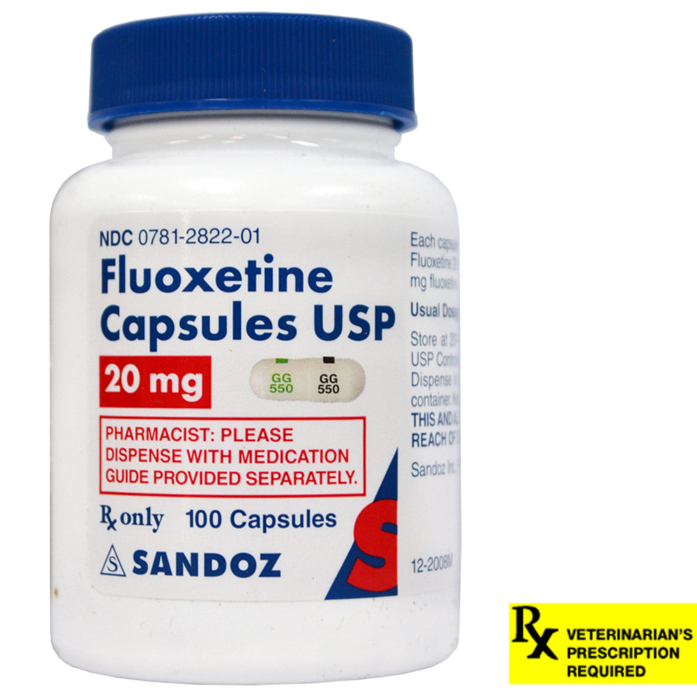 rx fluoxetine 20 mg x 100 capsules