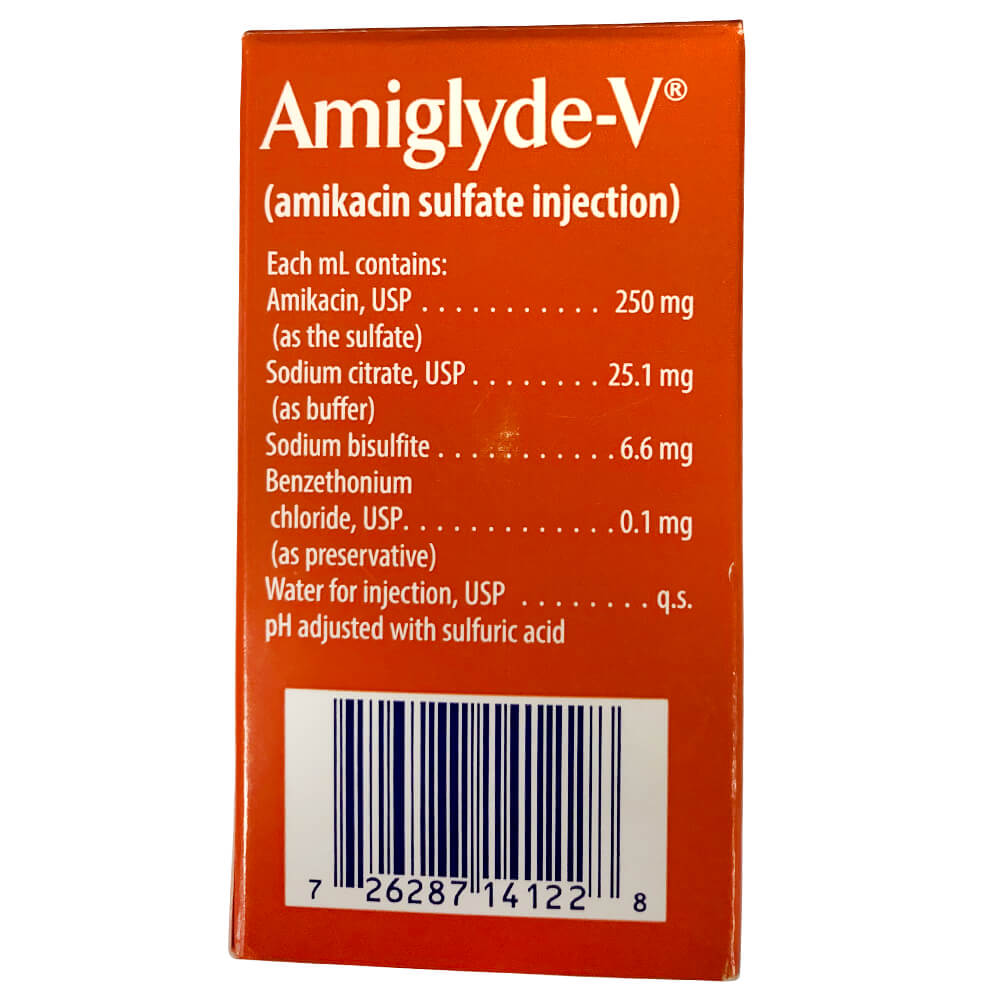 rx amiglyde-v 250mg/ml injection x 48ml bottle
