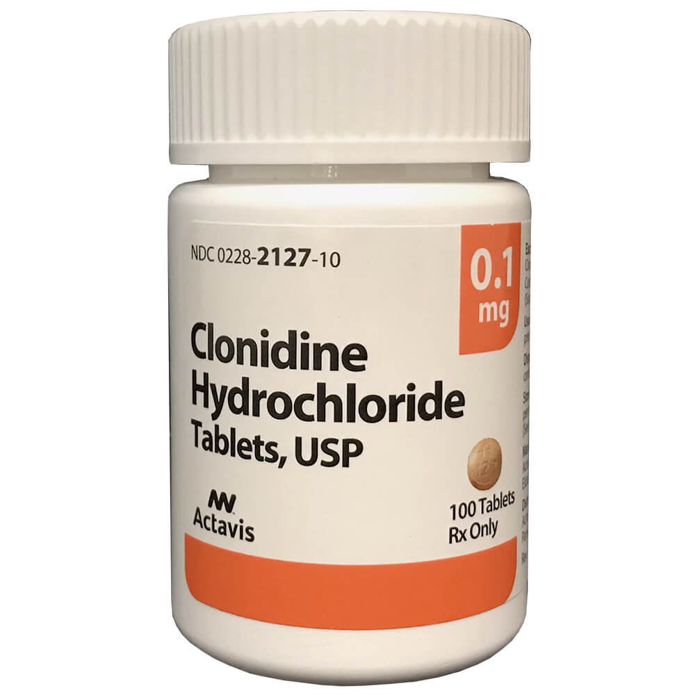 rx clonidine 0.1 mg x 100 tablets