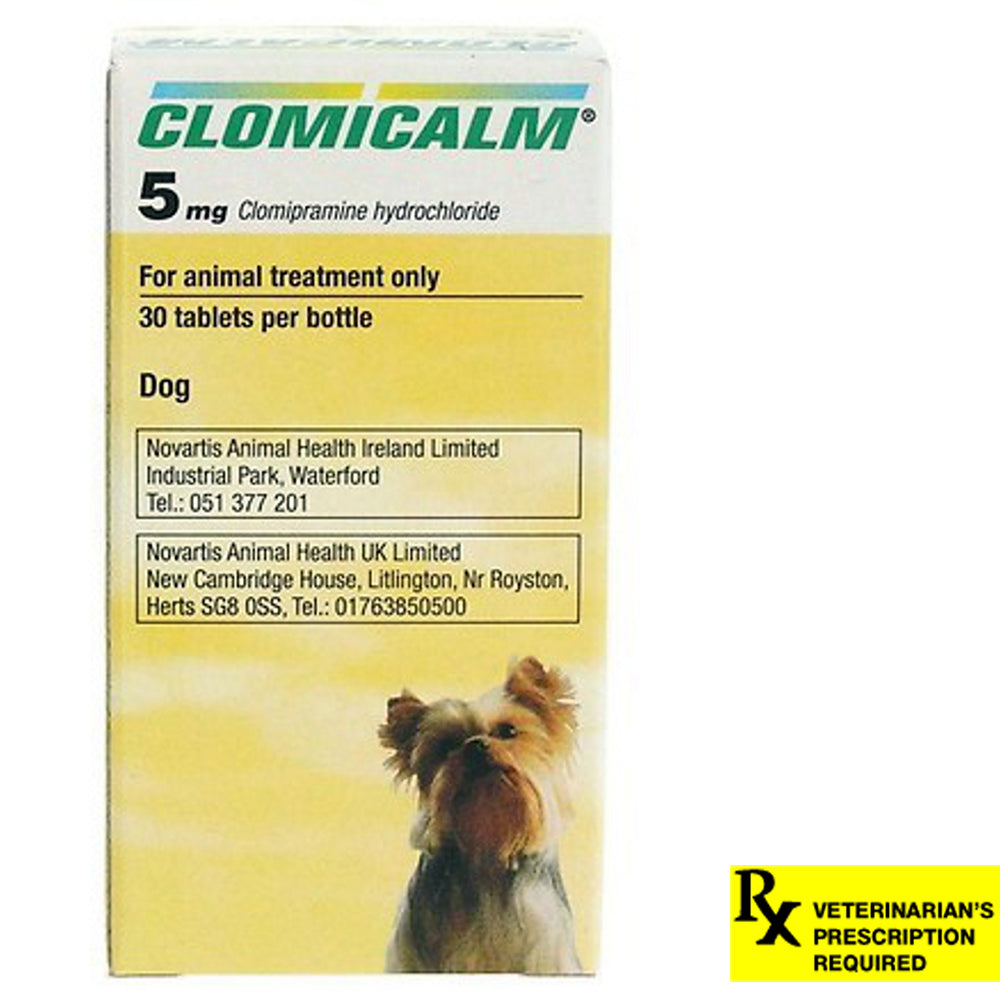 rx clomicalm 5mg x 30 tablets