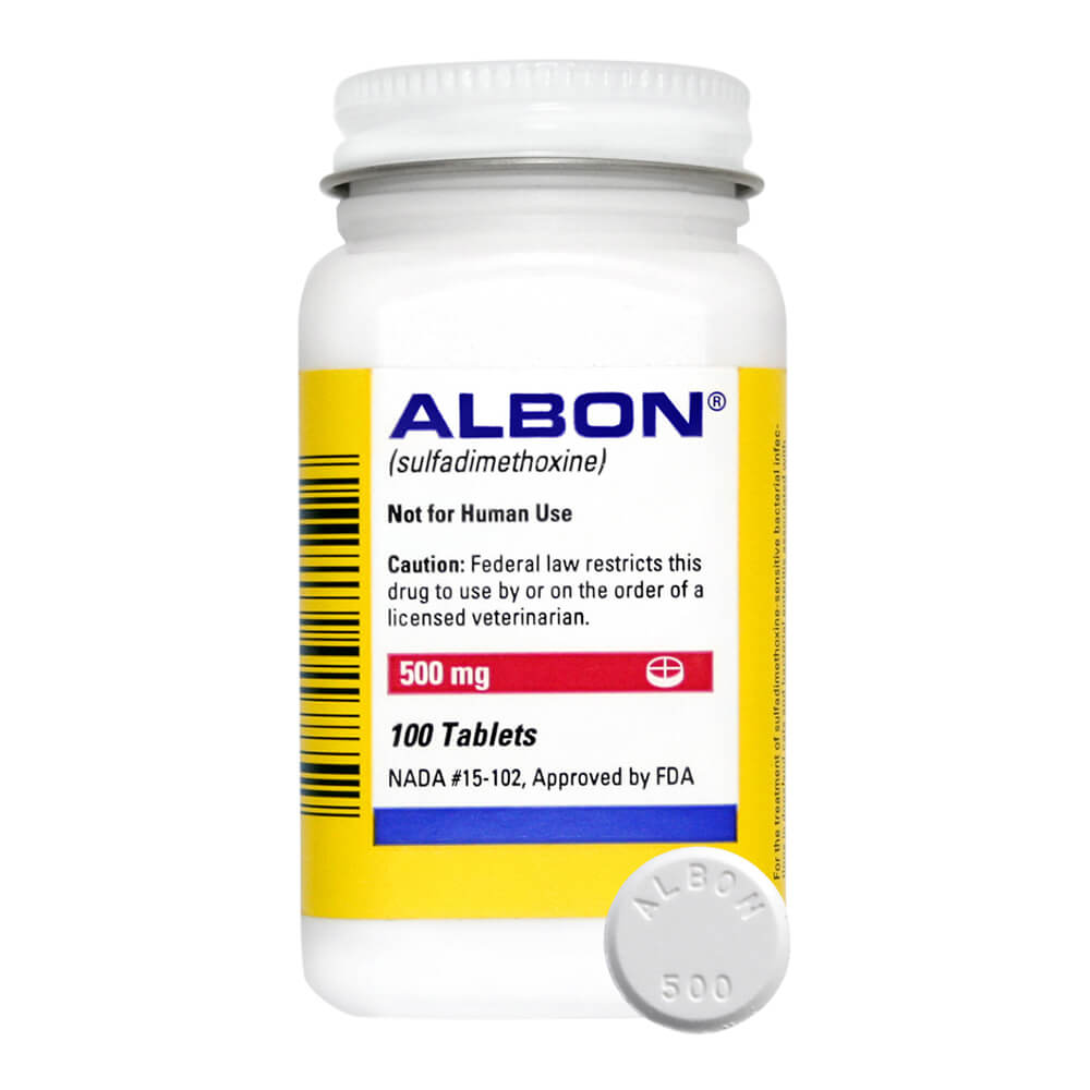 rx albon 500mg x 100 tablets