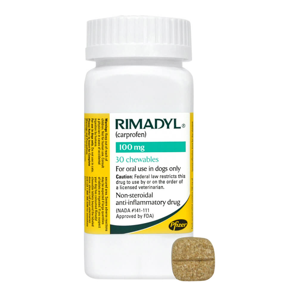 rx rimadyl 100mg x 30 chewable tablets