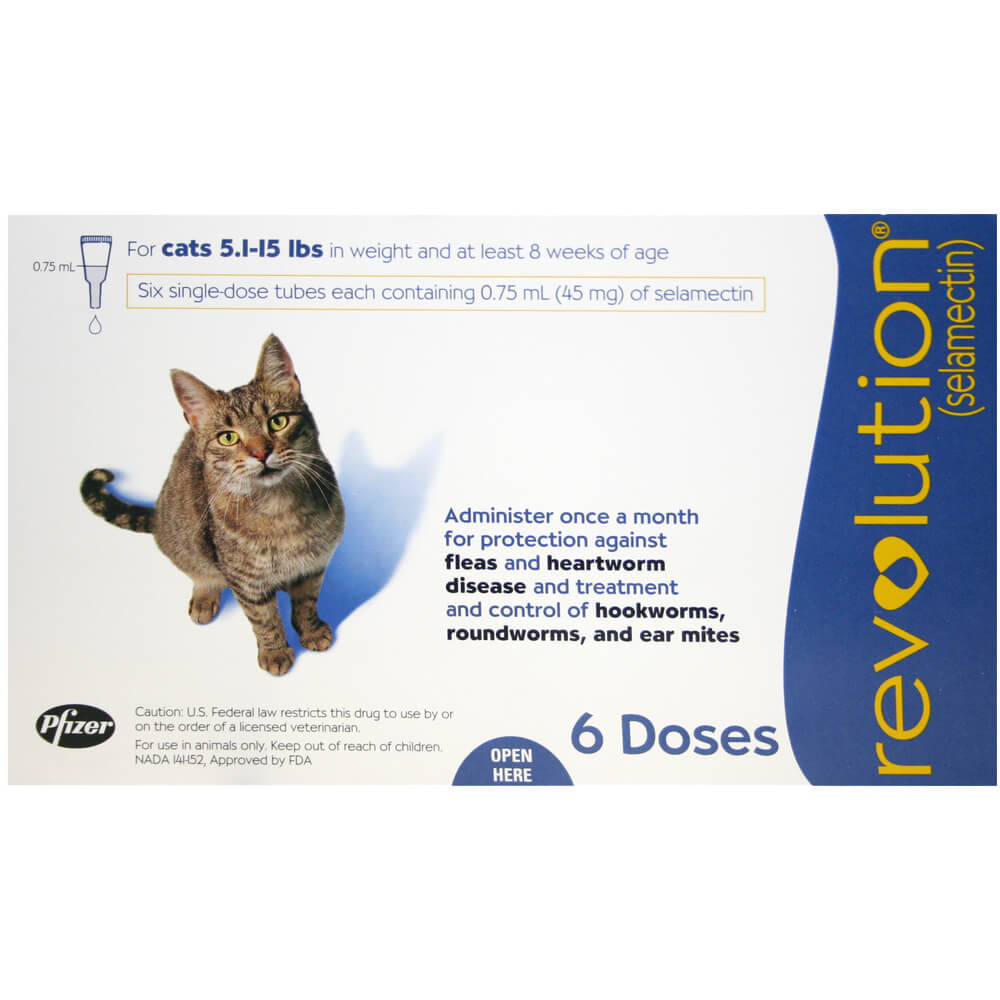 rx revolution feline 5.1-15lbs x 6 month