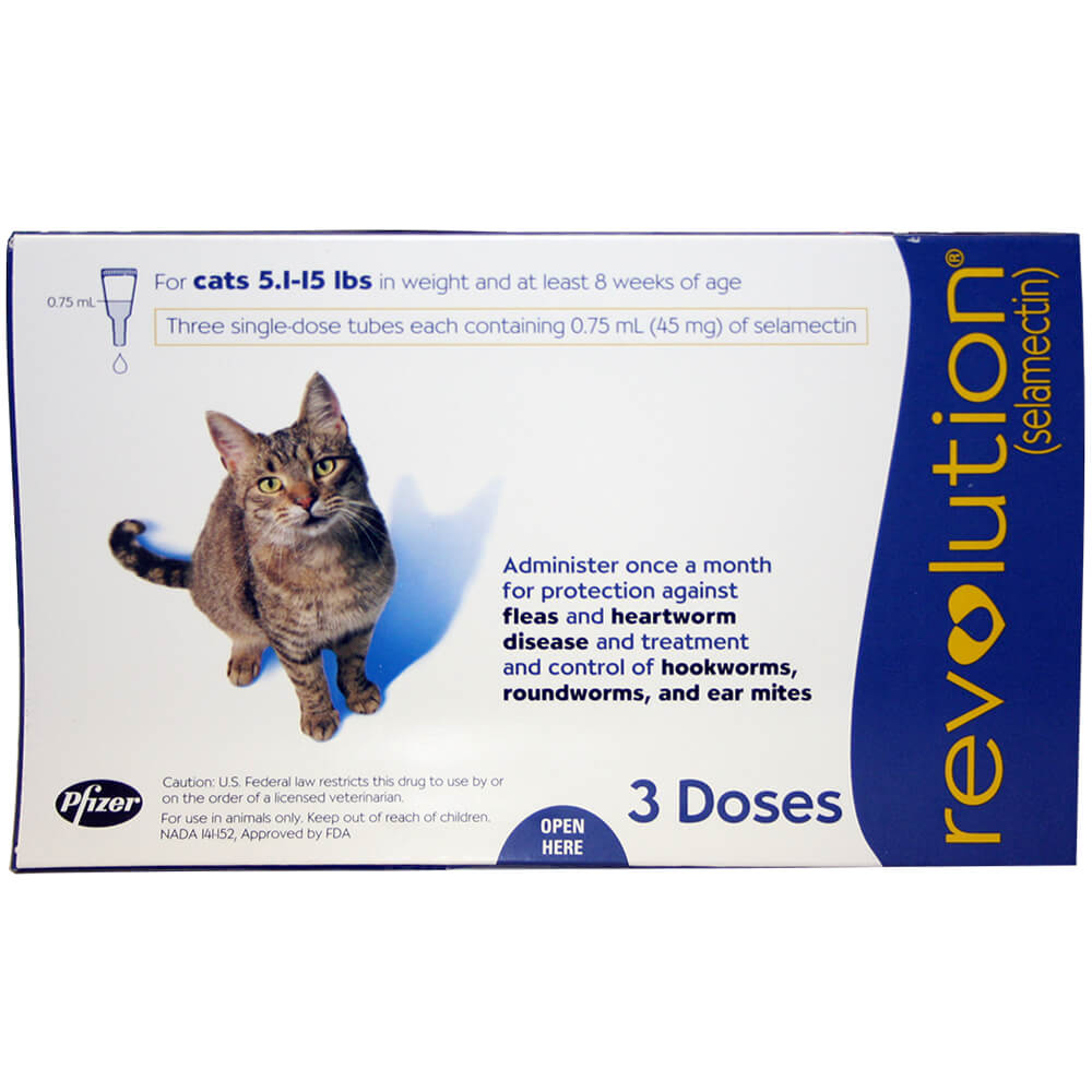 rx revolution feline 5.1-15lbs x 3 months