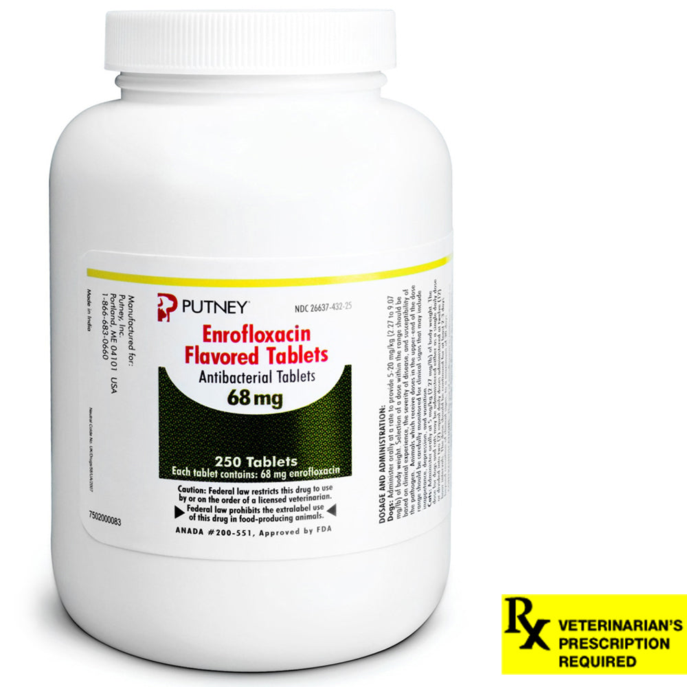 rx enroquin 68mg x 250 tablets