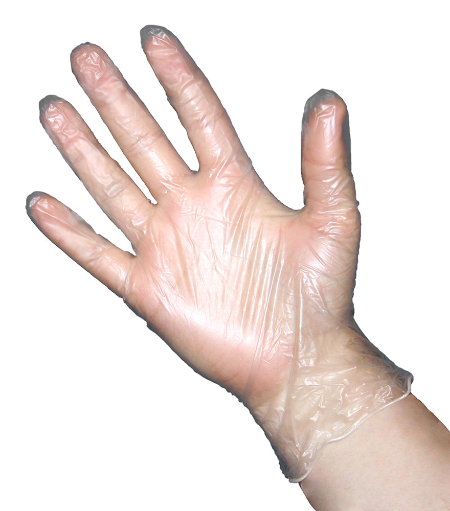 gloves vinyl powder free non latex xlarge box of 100