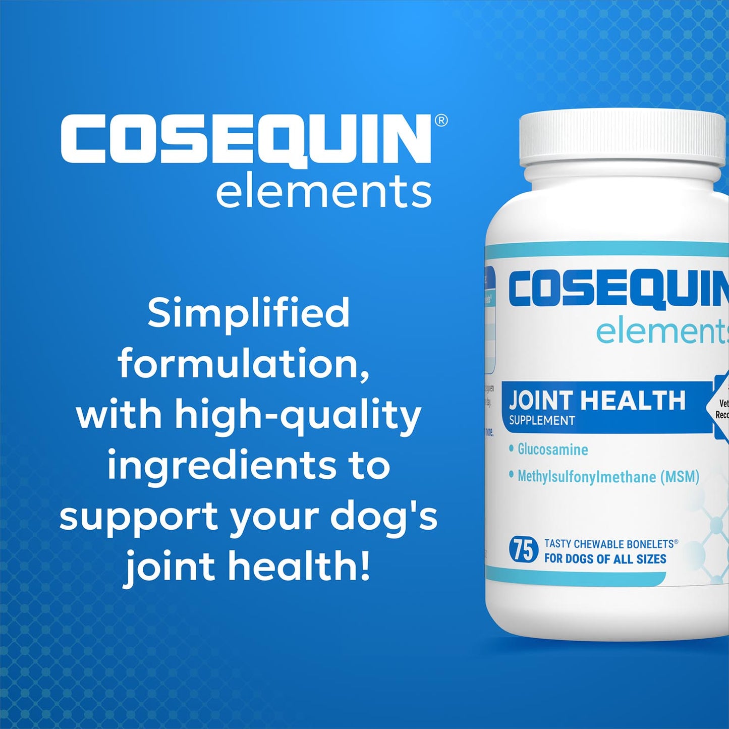 cosequin joint health supplement for dogs 75 chewable tablets