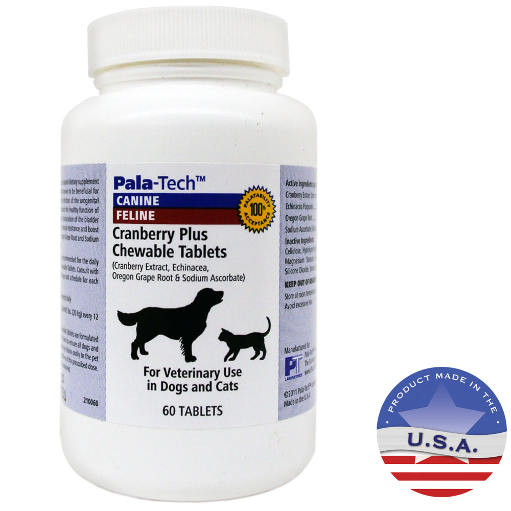 pala-tech cranberry plus chewable tablets 60 ct