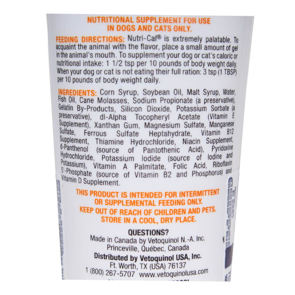 nutri-cal high-calorie nutritional supplement for dogs and cats 4.25 oz