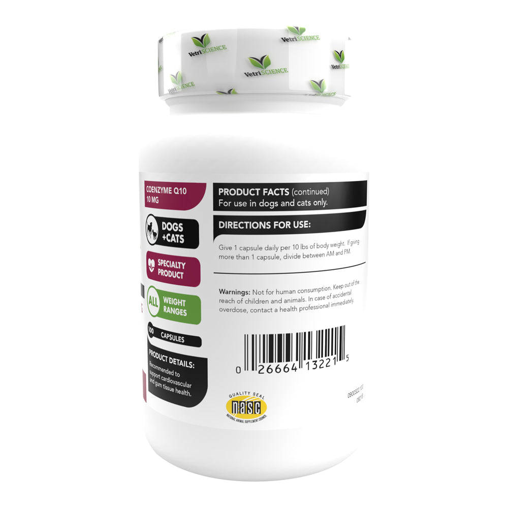 vetriscience coenzyme q10 10 mg 100 capsules