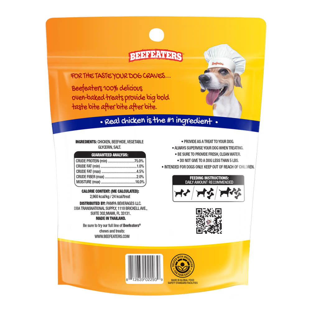 beefeaters beefhide 5" twists with chicken, 26oz