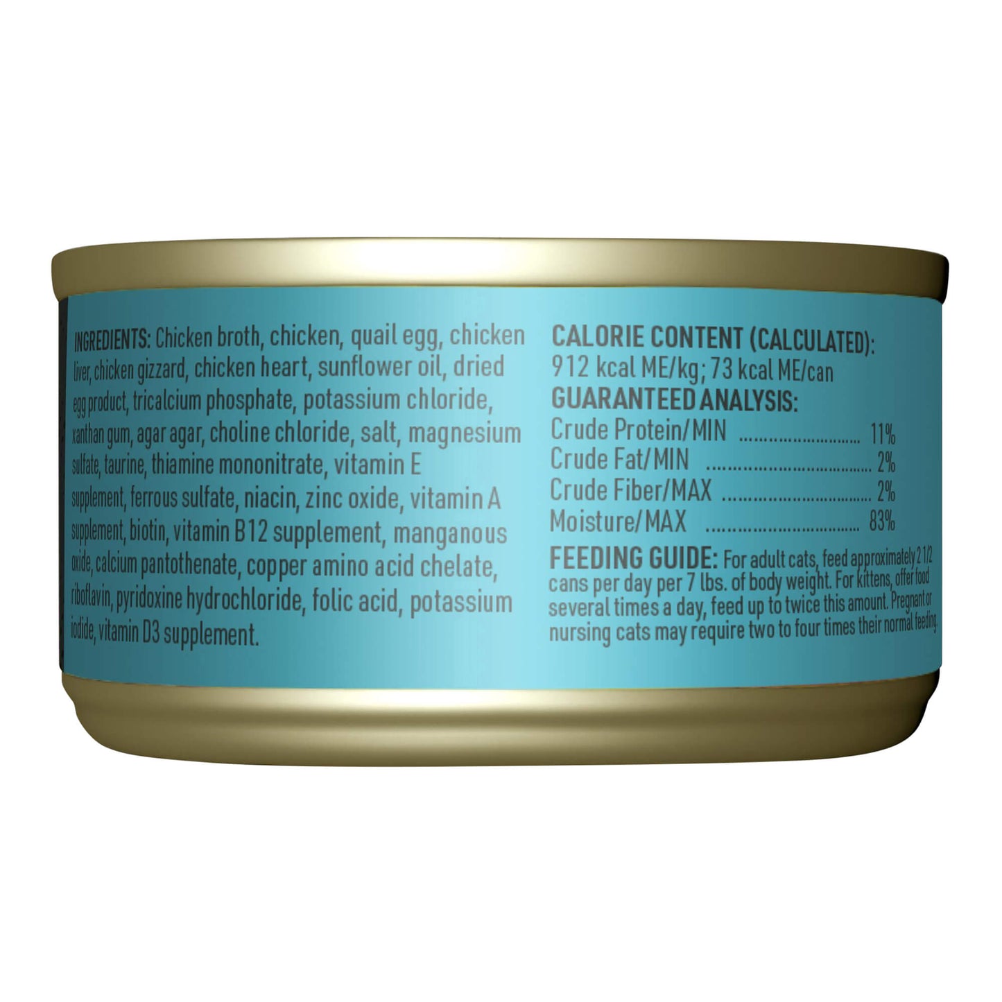 tiki cat after dark pate+ chicken & quail egg, 2.8 oz. can, 12 count