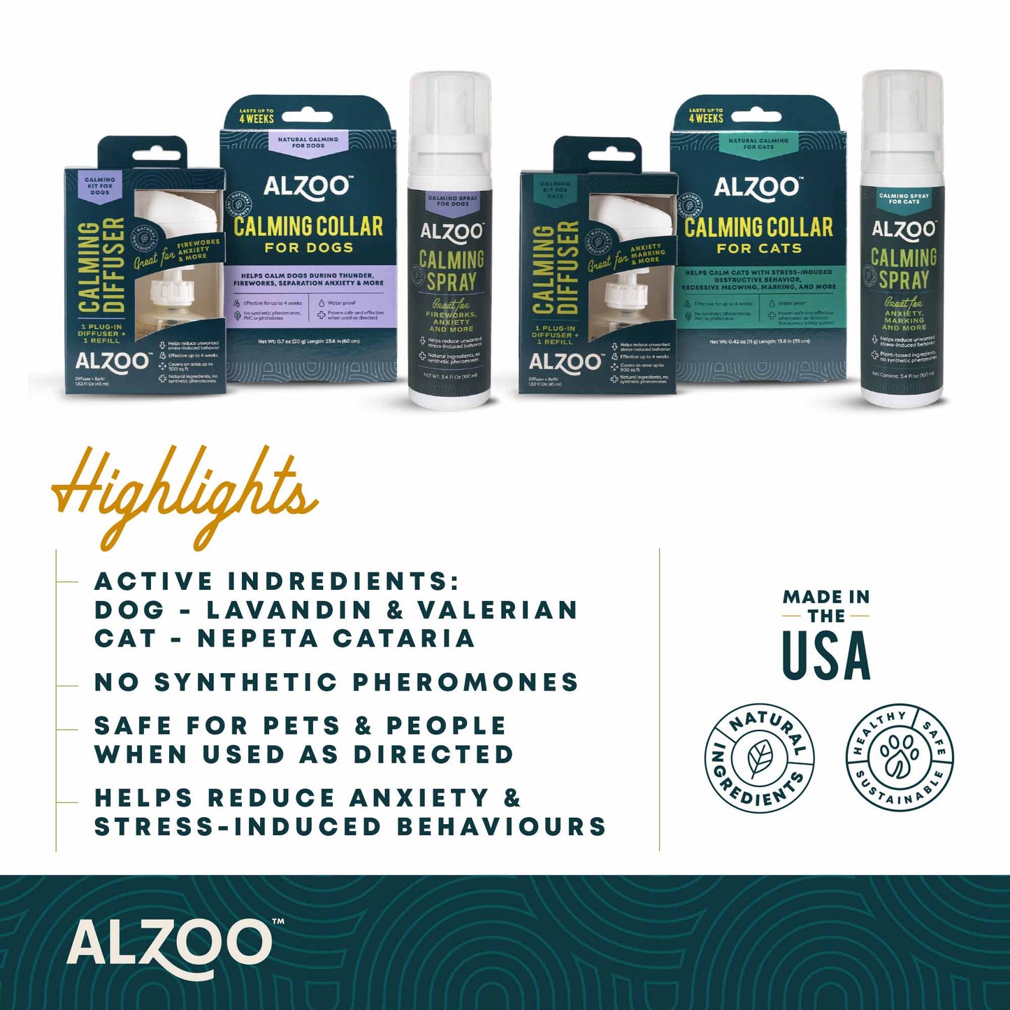 plant-based calming spray dog