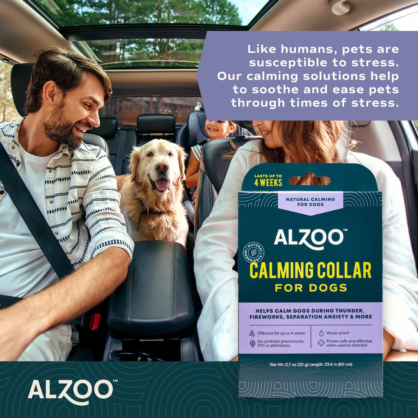 plant-based calming collar dog
