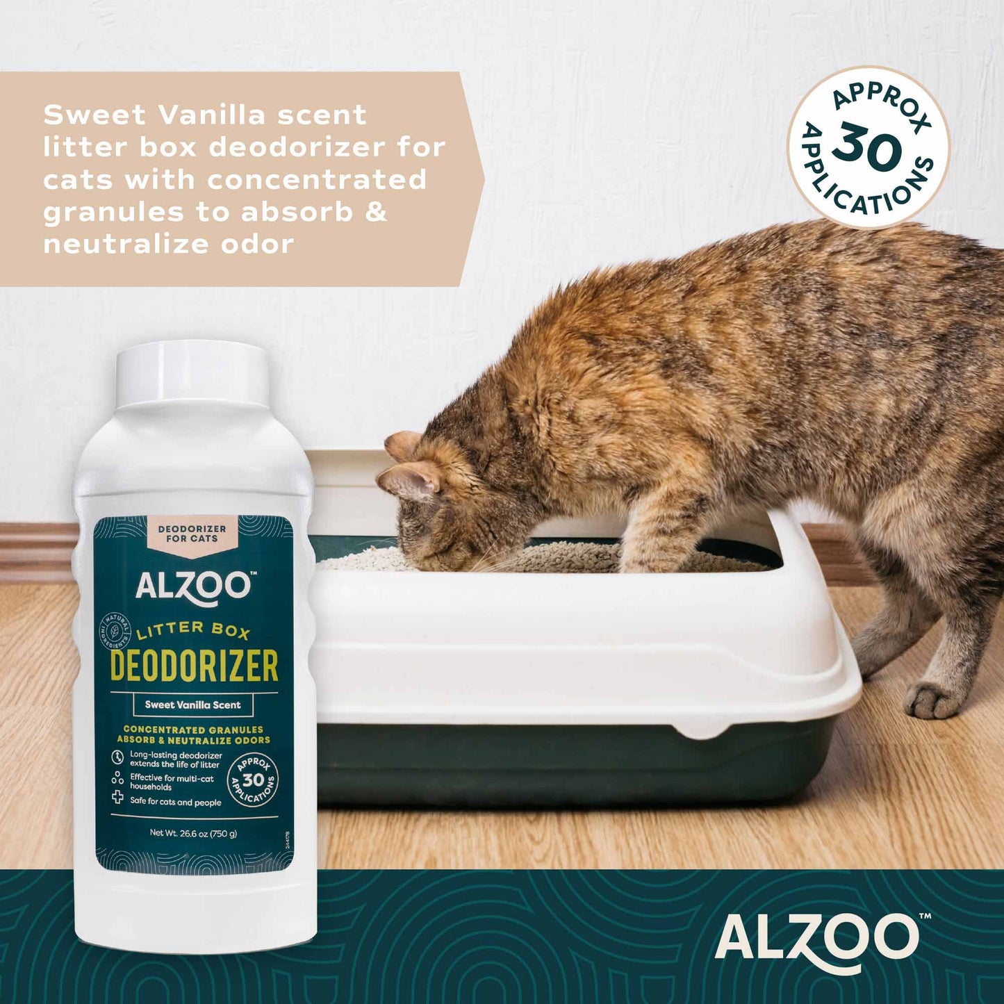 mineral-based litter deodorizer sweet vanilla scent, 26.6oz