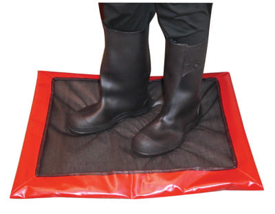 disinfectant mat - 24" x 28" - red