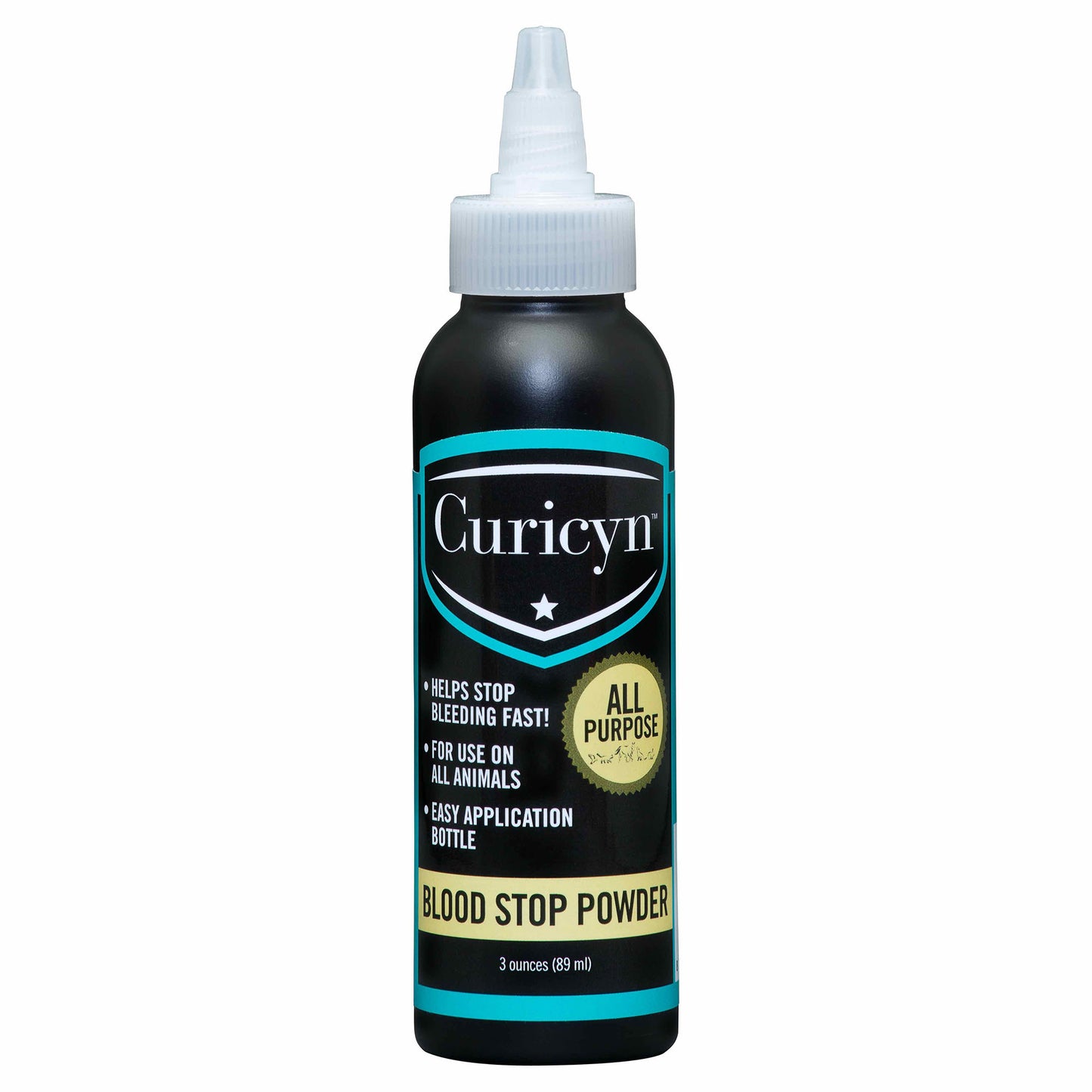 curicyn blood stop powder, 3 oz bottle