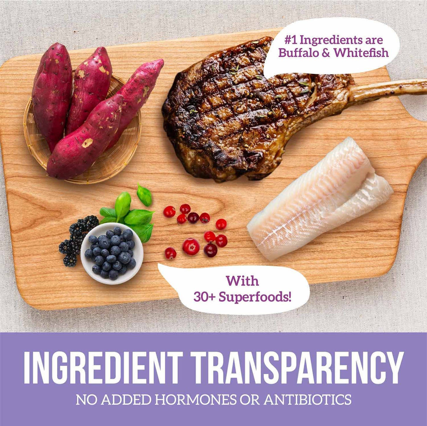 health extension grain free buffalo & whitefish little bites dry dog food 3.5lb
