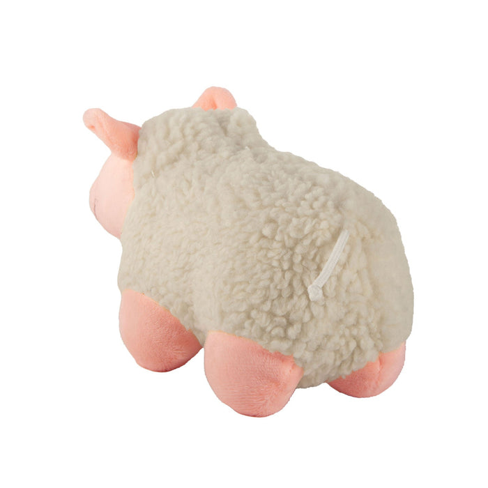jeffers pet plush dog toy with squeaker, lamb 9" - soft plush fleece stuffed lamb with built-in squeaker interactive cuddle plush pet toy for dogs small medium breeds, lightweight, machine washable