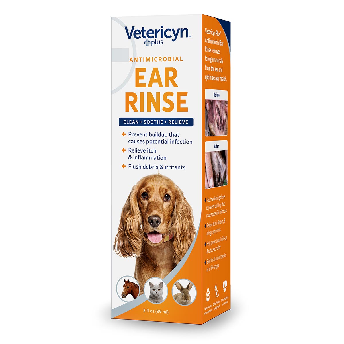 vetericyn plus ear rinse, 3 oz