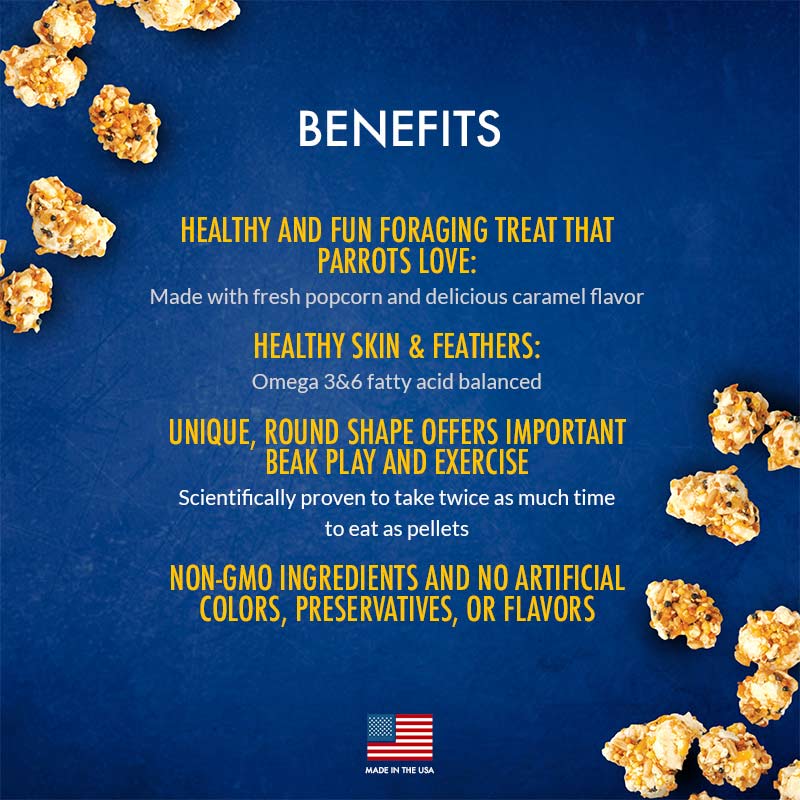 lafeber parrot popcorn nutri-berries, 4 oz bag