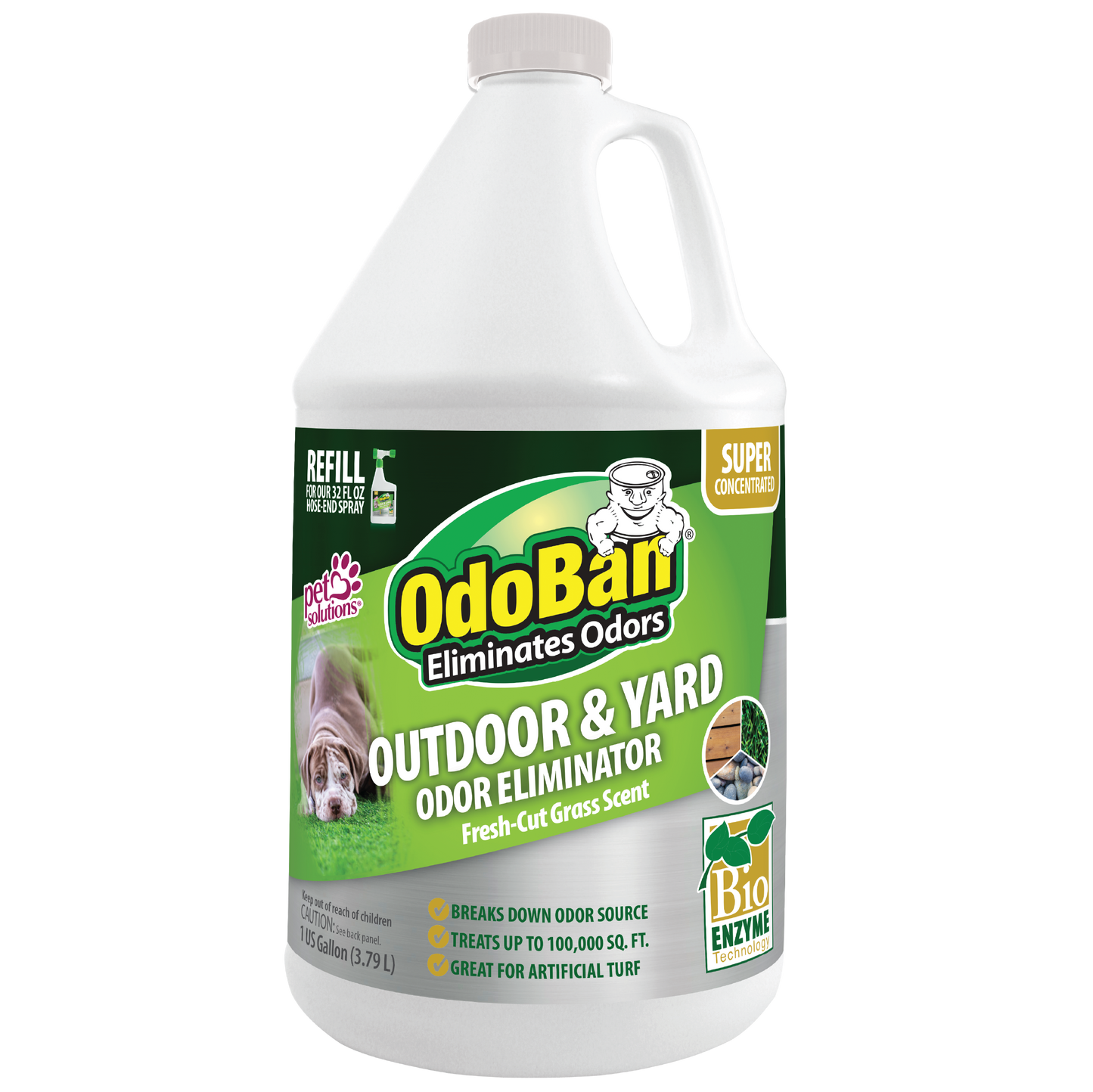 odoban outdoor & yard odor eliminator super concentrate refill 1 gallon