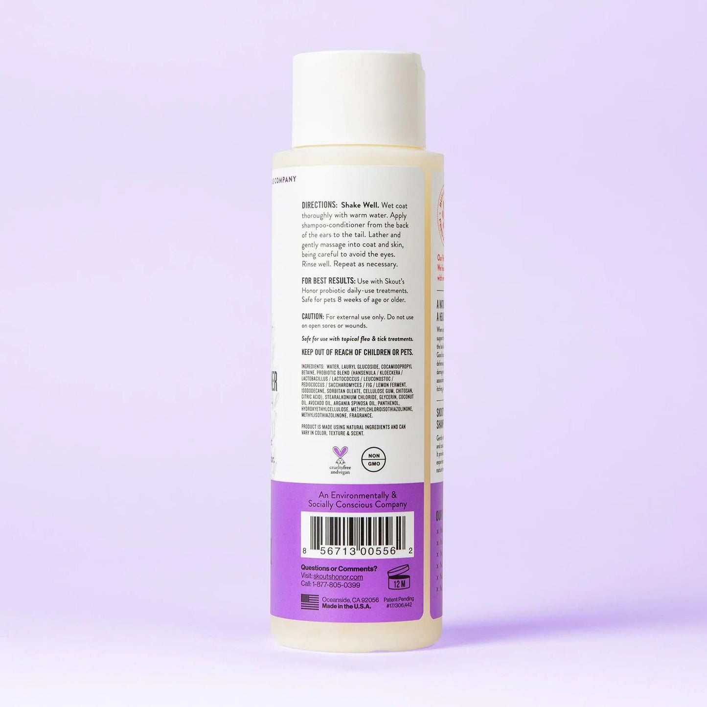probiotic shampoo+conditioner lavender, 16oz
