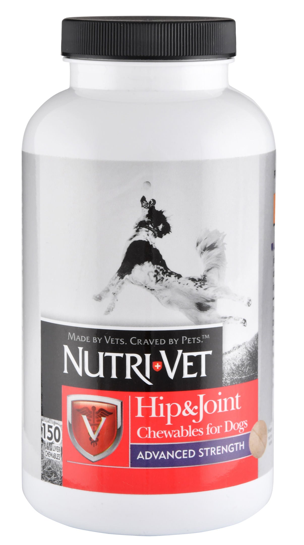 nutri-vet hip & joint advanced strength chewables for dogs, 150 count
