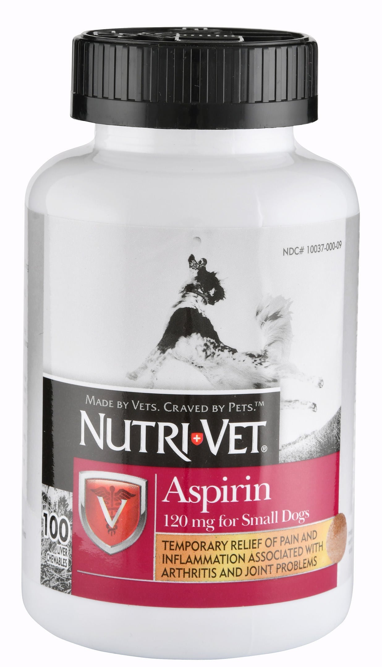 nutri-vet aspirin for small dogs, 120 mg chewables, 100 count