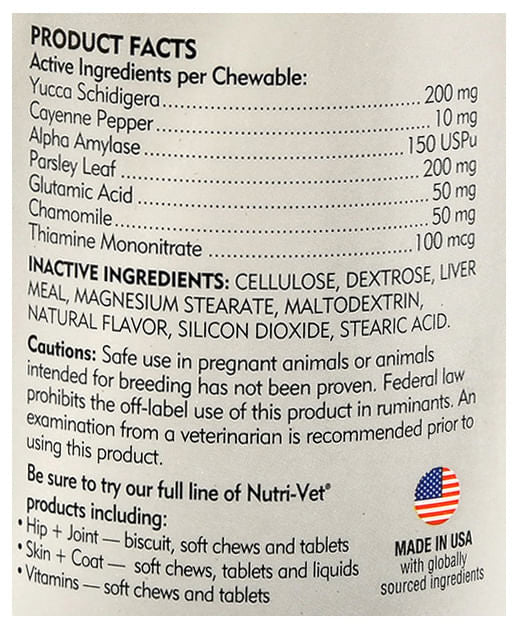 nutri-vet nasty habit liver chewables, 60 count