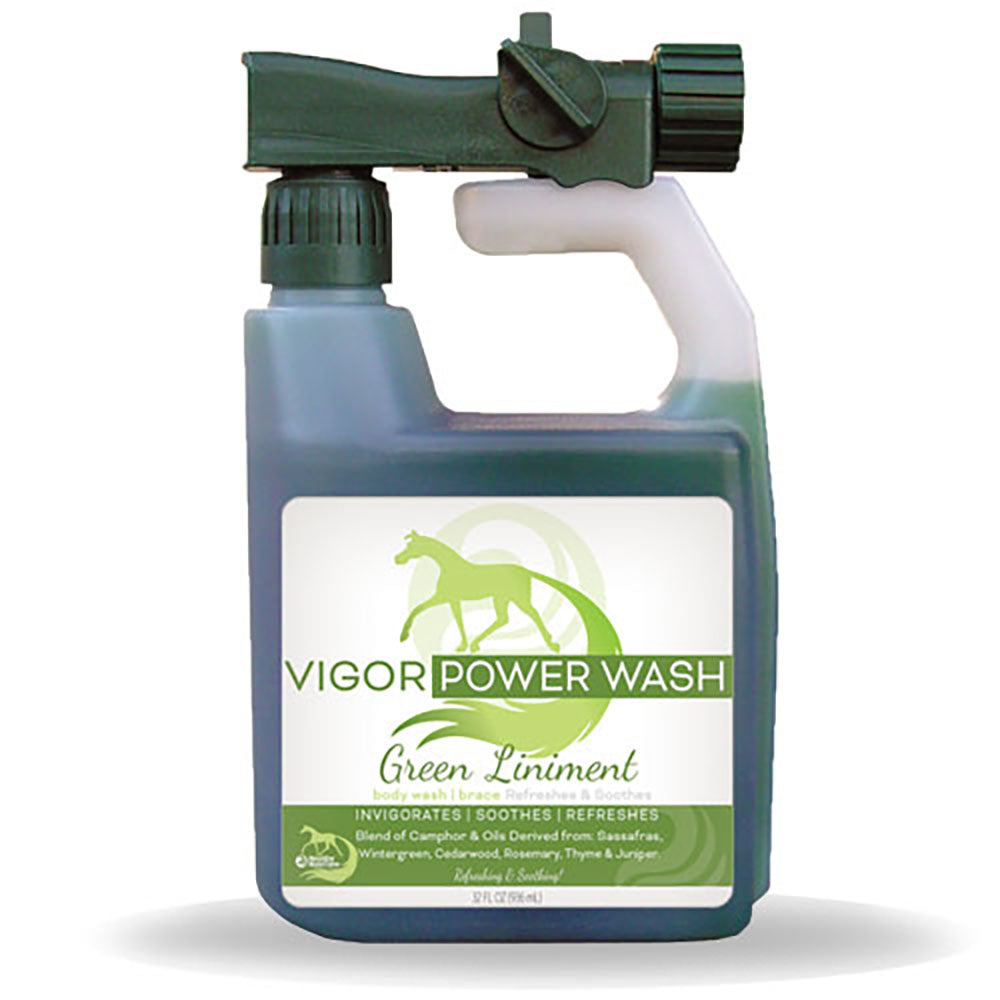 healthy haircare's vigor liniment power wash for horses, 32 oz