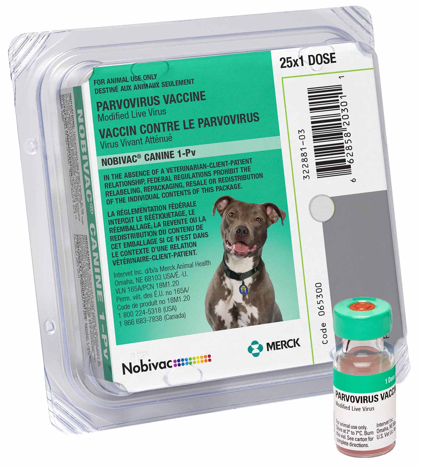 nobivac canine 1-pv (galaxy pv) 25 s/d