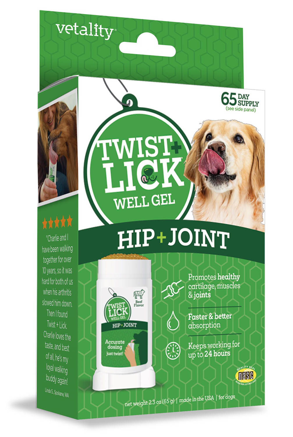 twist & lick hip & joint supplement for dogs