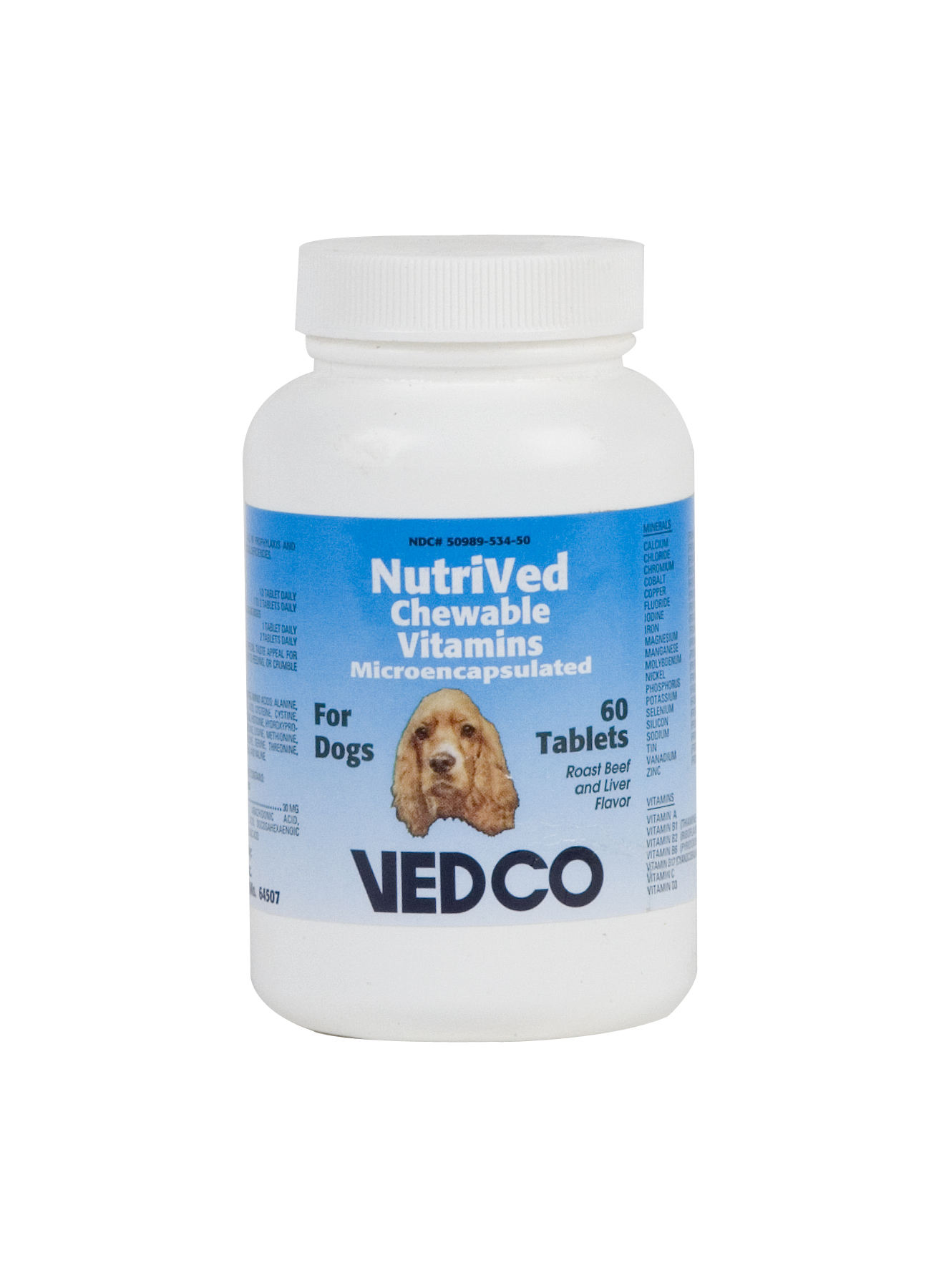 nutrived chewable vitamins, dogs, 60ct