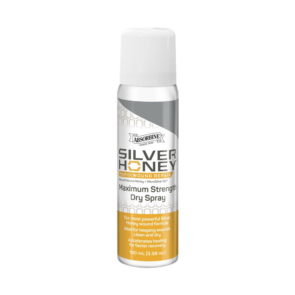 silver honey rapid skin relief maximum strength dry spray 100 ml canister