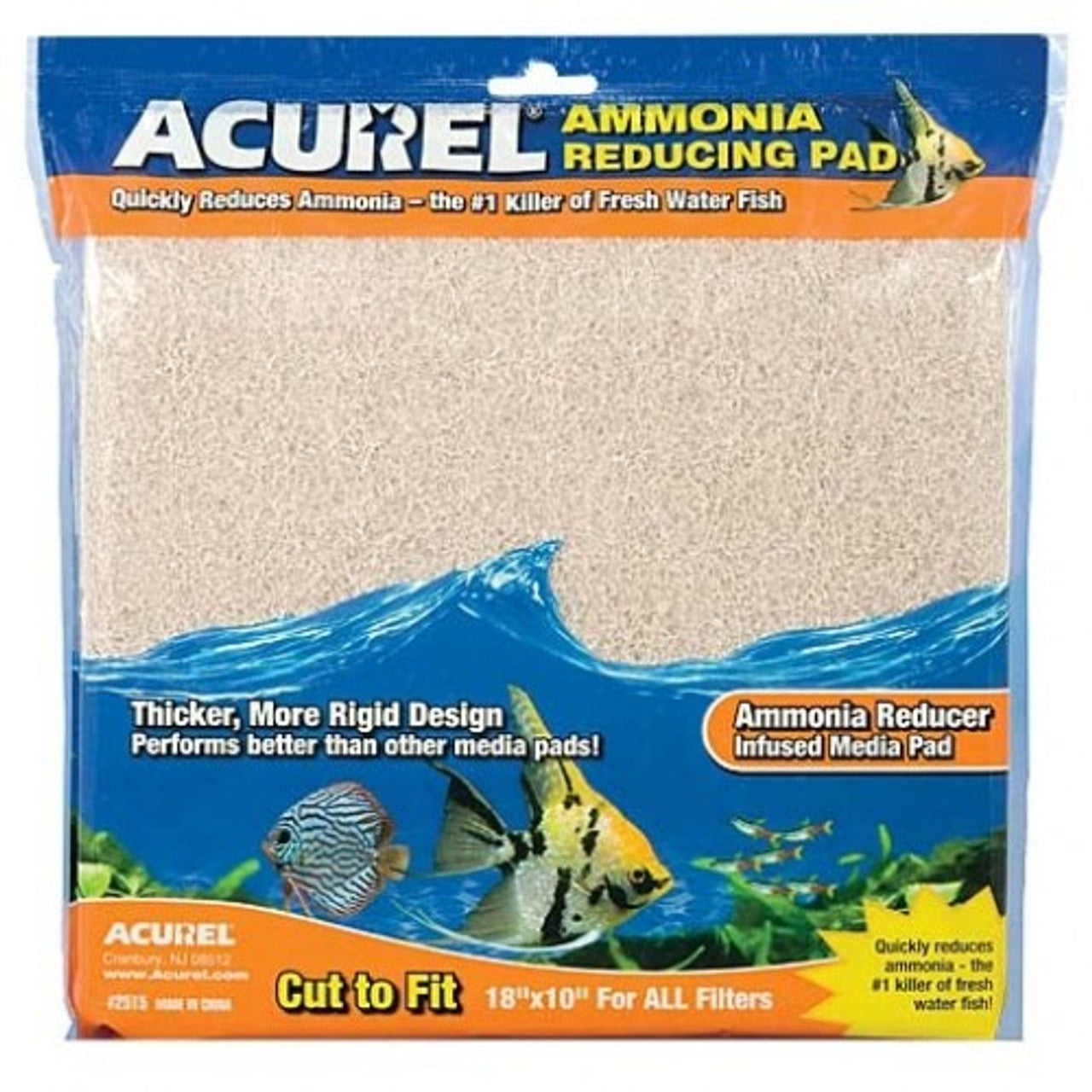 ammonia remover infused media pad 10" x 18", tan