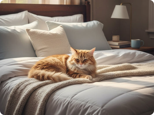 Comfortable resting setup prepared for better pet sleep and quiet downtime