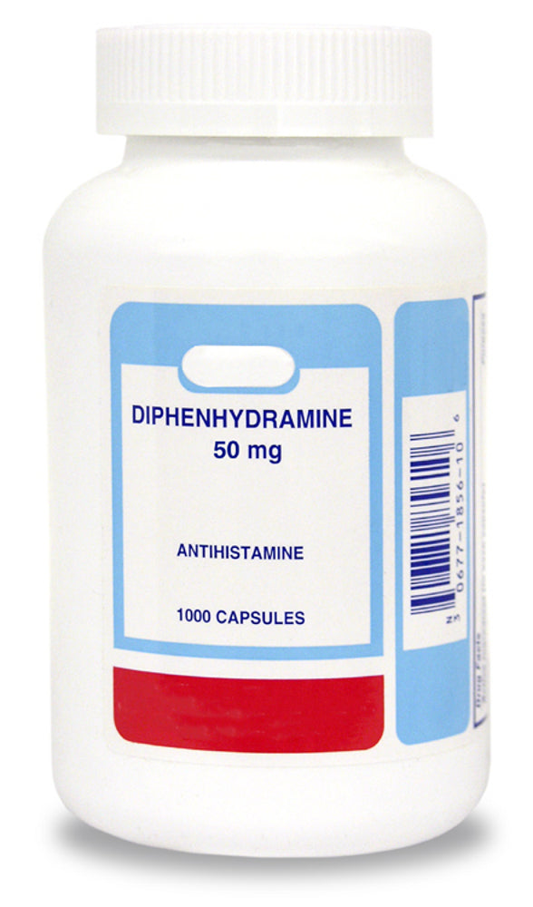 diphenhydramine hydrochloride capsules  50 mg x 1000 ct
