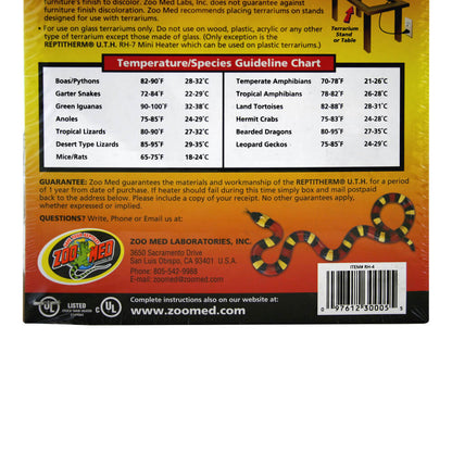 Reptitherm Under Tank Heater 10-20 Gallon 6x8"