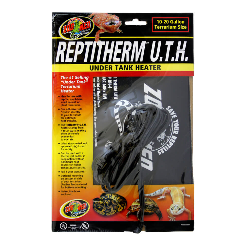 reptitherm under tank heater 10-20 gallon 6x8"