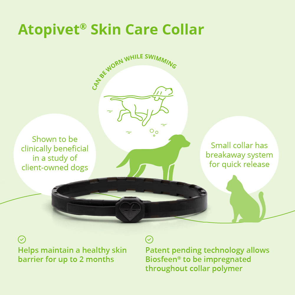 atopivet skin care collar, 13" collar, <22lbs