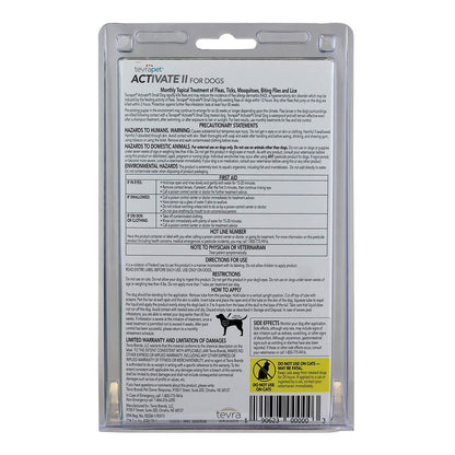 TevraPet Activate II for Small Dog 4-10 lbs, 4 Month Supply