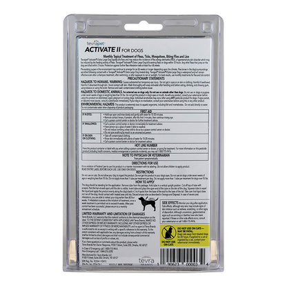 TevraPet Activate II for Large Dog 21-55 lbs, 4 Month Supply