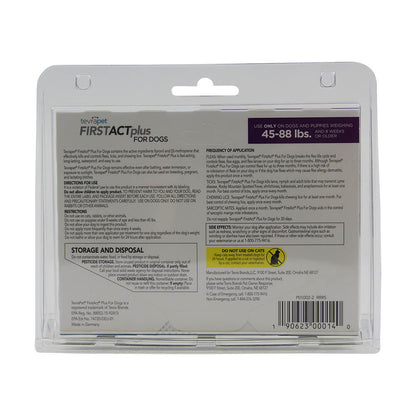 TevraPet FirstAct Plus for Dogs 45-88 lbs, 3 Month Supply