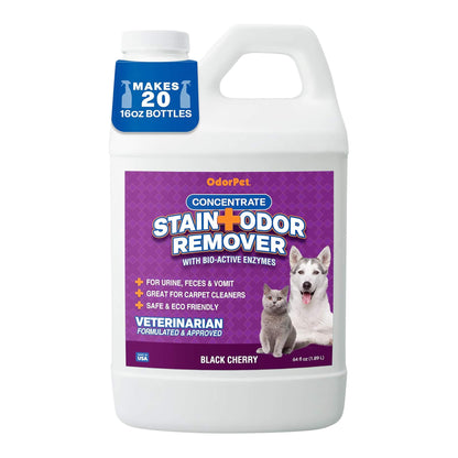 OdorPet Concentrate Stain Remover  Black Cherry ½ Gallon
