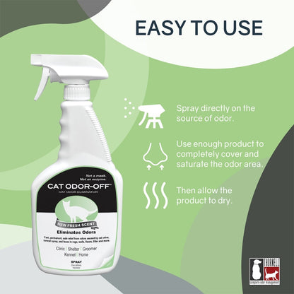 Cat Odor-Off Fresh Scent Spray  22 fl oz